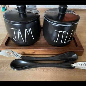 Rae Dunn Black Jelly&Jam set!
